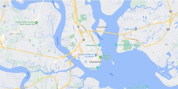 commercial cleaning in charleston sc map